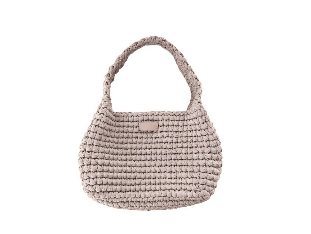 NEW BINGE KNITTING women's valentina shoulder bag in wheat